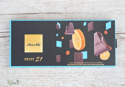 flower delivery Budapest - chocoMe Dark chocolate dessert with caramel and yuzu filling (110g)