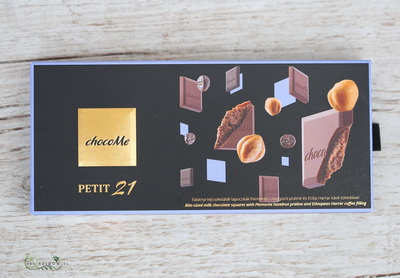 flower delivery Budapest - chocoMe Milk chocolate dessert with peanut and coffee filling (110g) 