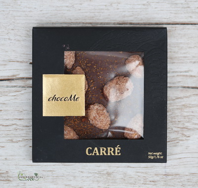 flower delivery Budapest - chocoMe Handmade Milk Chocolate with Cinnamon Almond (50g)