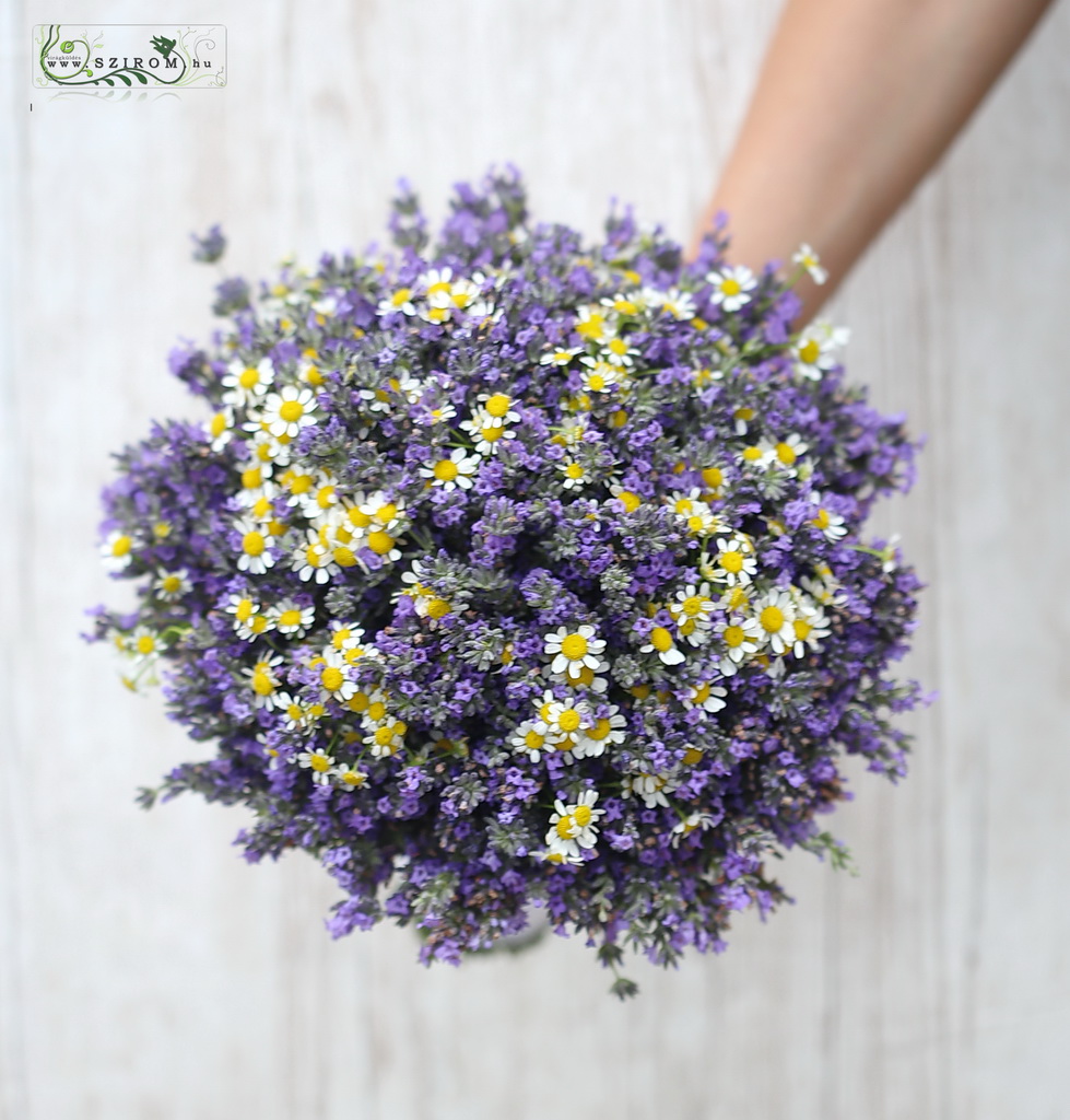 bridal bouquet (lavandel, chamomile, purple)
