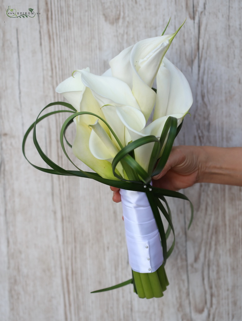 bridal bouquet (cala, white)- big calla only in summer!