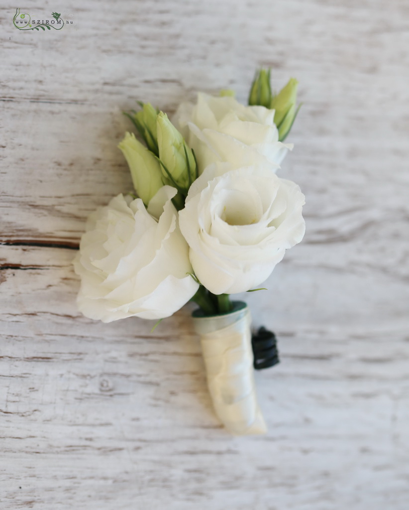 flower delivery Budapest - hair flowers (white lisianthus)