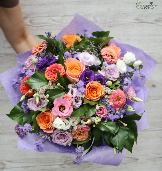 flower delivery Budapest - mixed colorful summer bouquet (35 st)