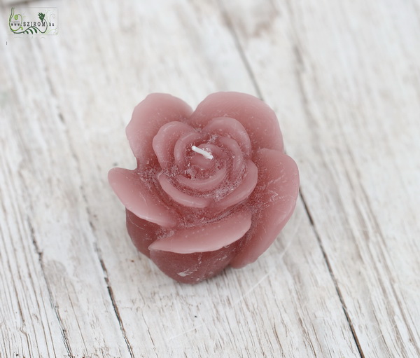flower delivery Budapest - Rose shaped candle 8 cm