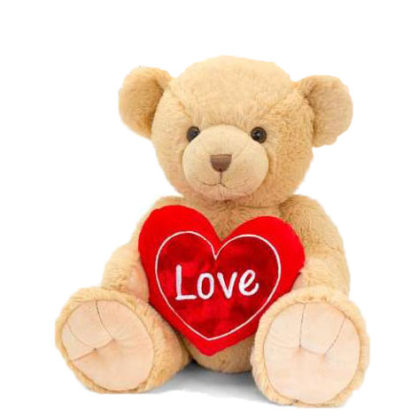 flower delivery Budapest - teddy with heart 25cm