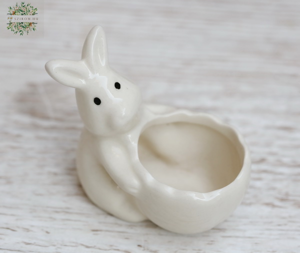 flower delivery Budapest - ceramic bunny egg holder (8cm)