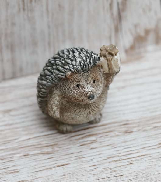 flower delivery Budapest - Ceramic hedgehog with a gift