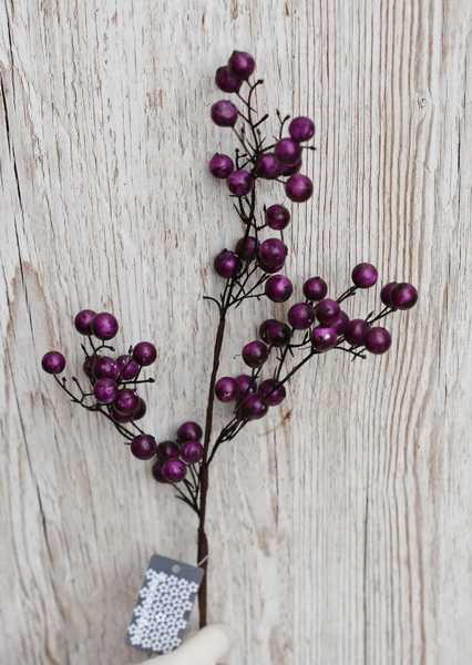 flower delivery Budapest - Artificial branch with purple berries