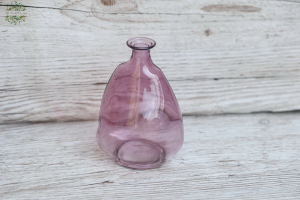 flower delivery Budapest - small light purple asymmetrical vase (11.5cm)