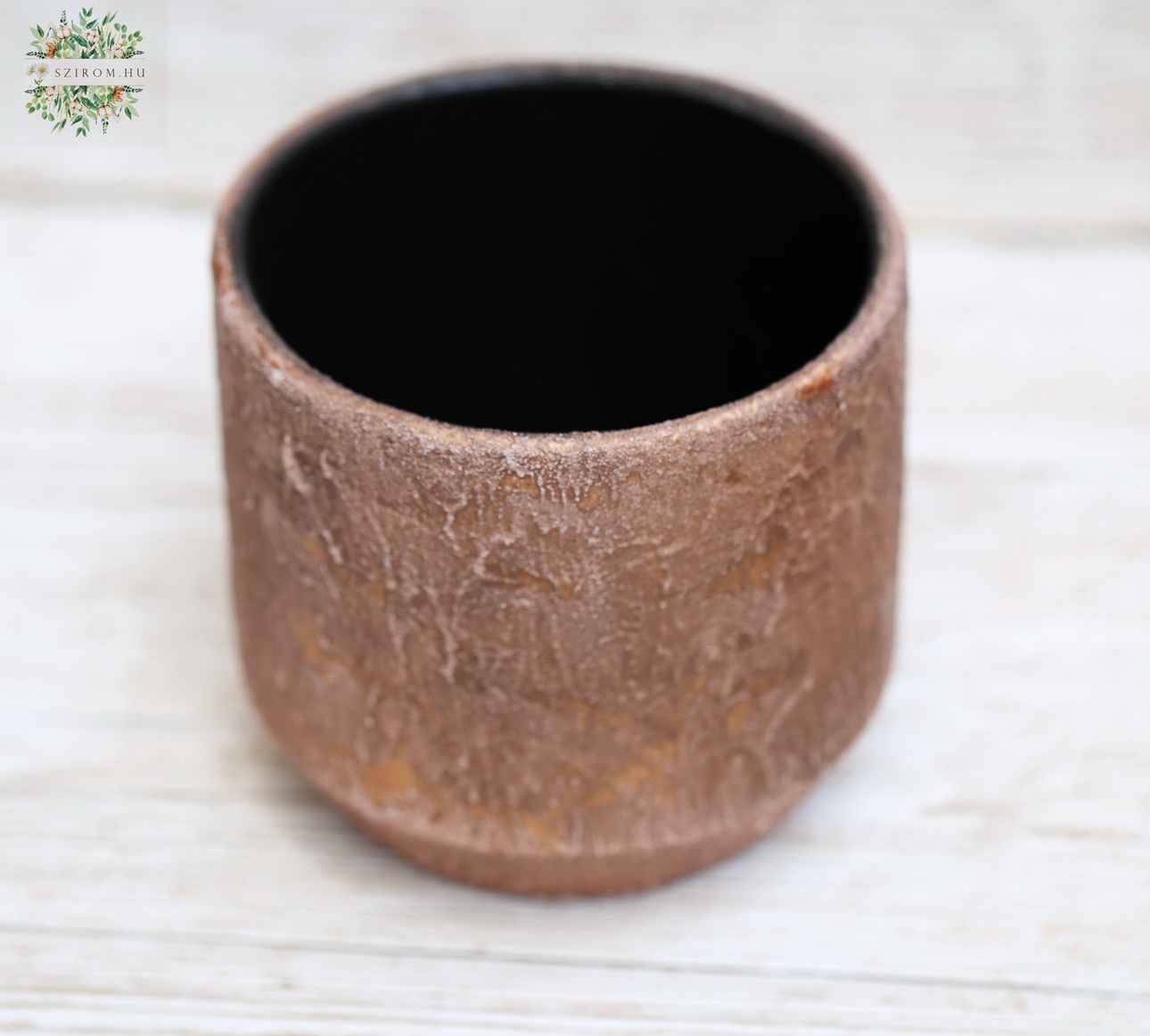 flower delivery Budapest - Ceramic bowl, bronze, 14 cm