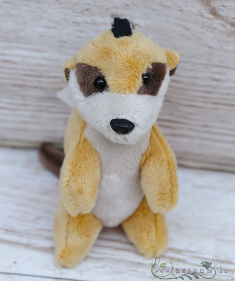 flower delivery Budapest - plush meerkat keychain (13cm)